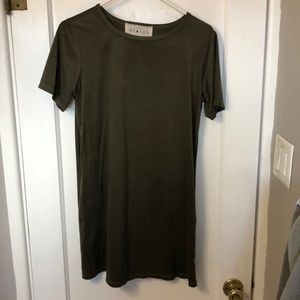 Suede T shirt Dress!